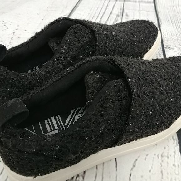 DV by Dolce Vita Larma Black Slip On Sequin‎ Sneakers - Picture 7 of 11